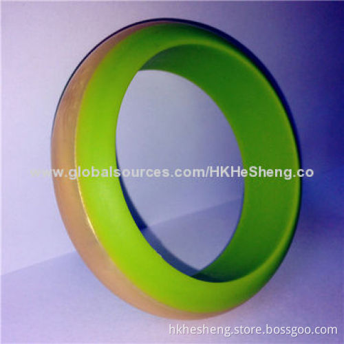 2014 Popular Charming Silicone Bangles, Nontoxic and Food Grade